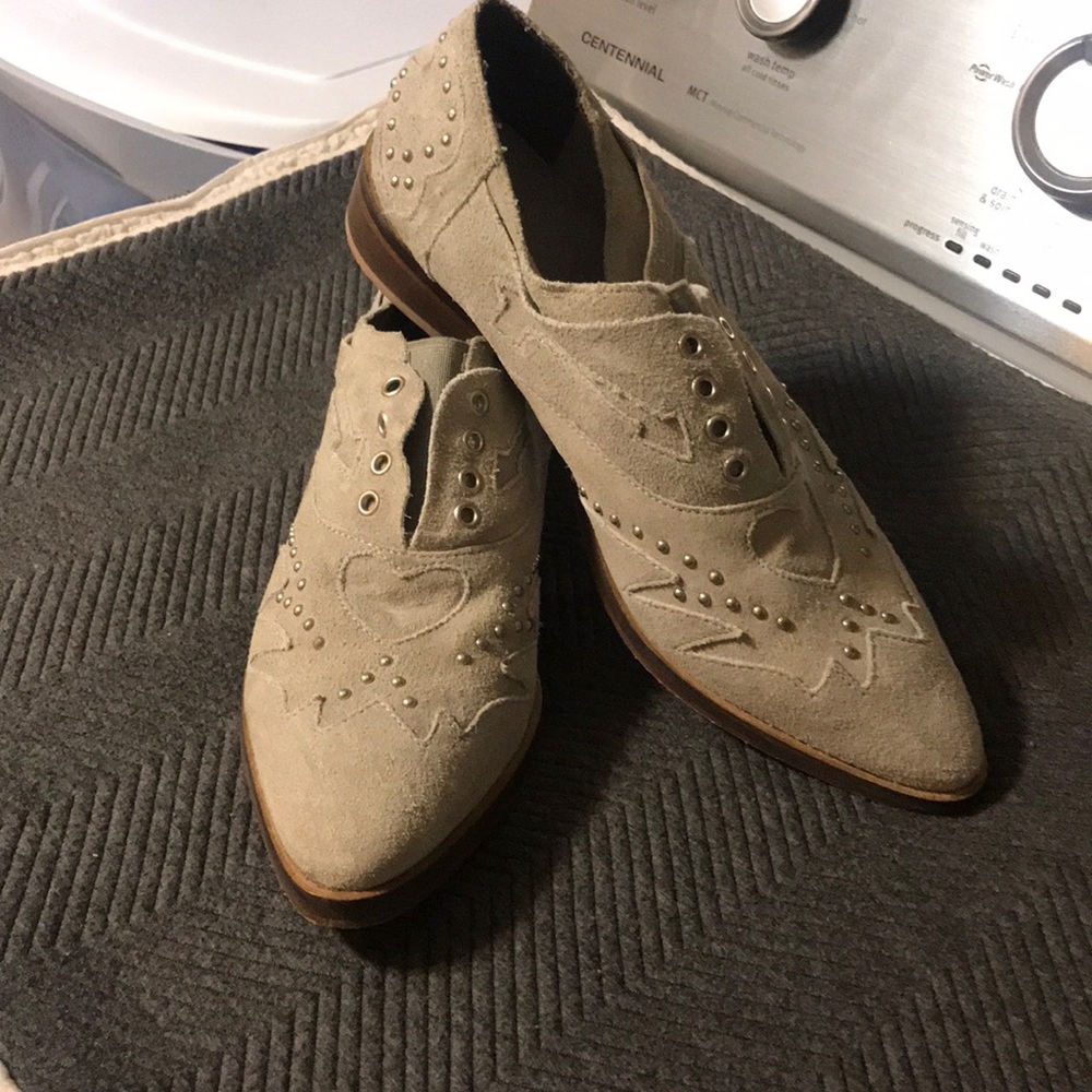 Free People point toe embellished shoes